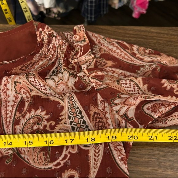 ROSE+OLIVE Paisley Print Women's Top S - Picture 9 of 11